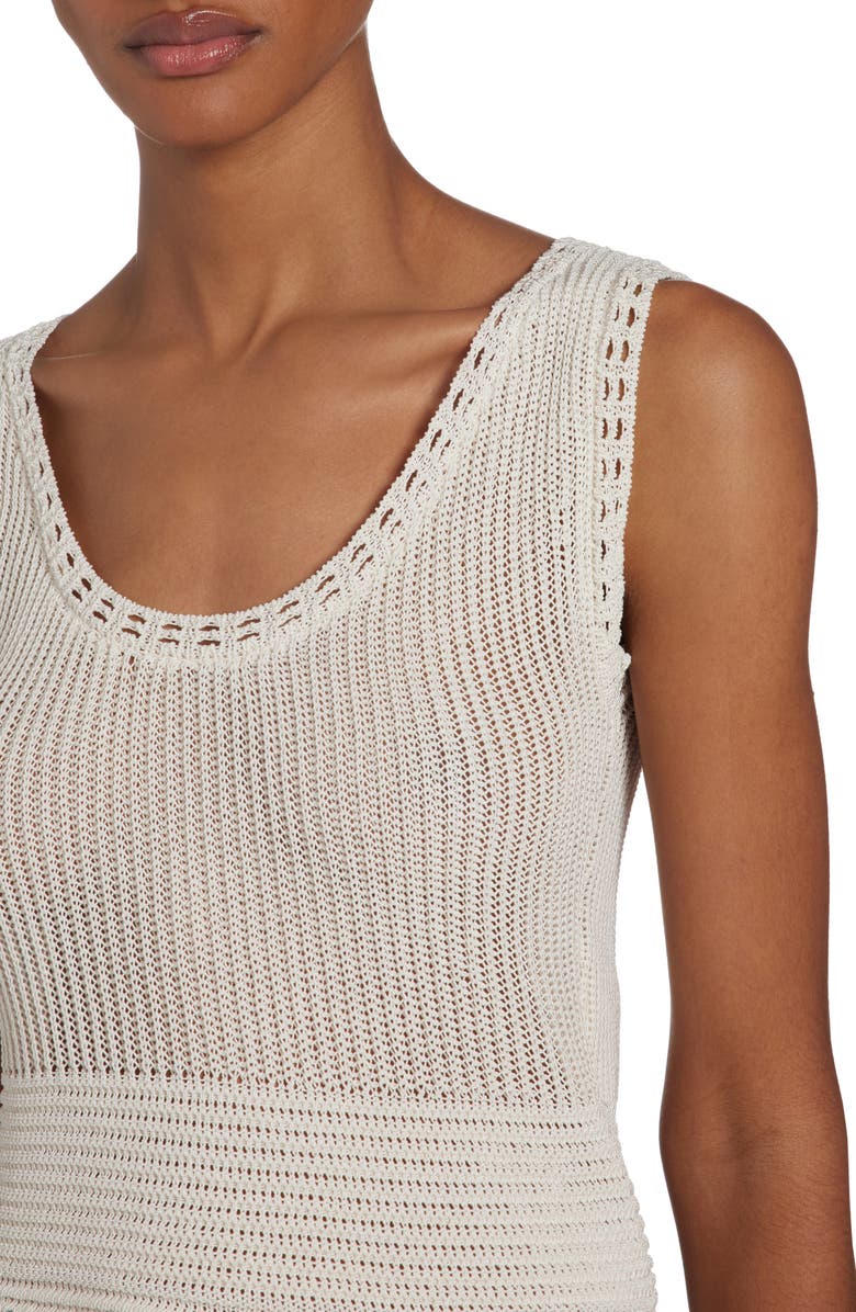 Golden Goose Sleeveless Openwork Sweater Tank, Alternate, color,