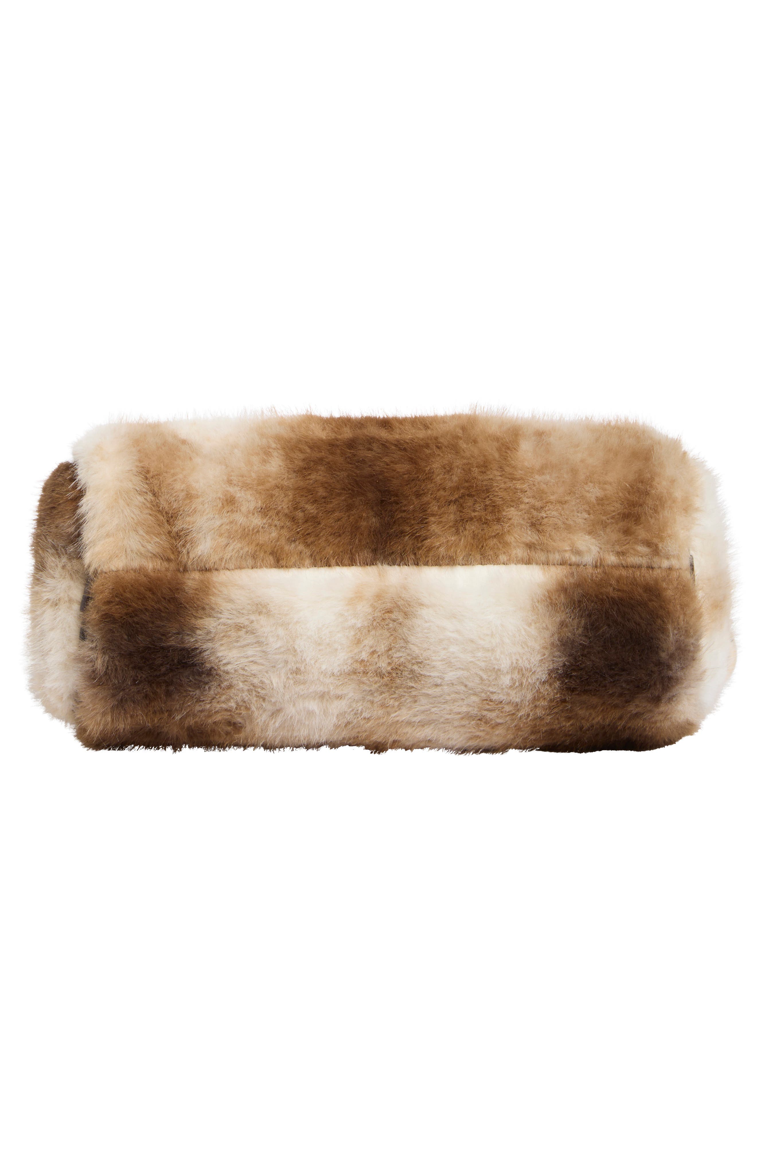 BCarrie Faux Fur Shoulder Bag, Alternate, color, LIGHT FUR