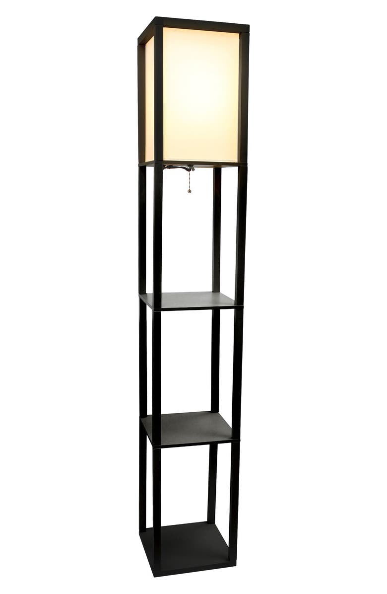 LALIA HOME Column Shelf Floor Lamp, Alternate, color,
