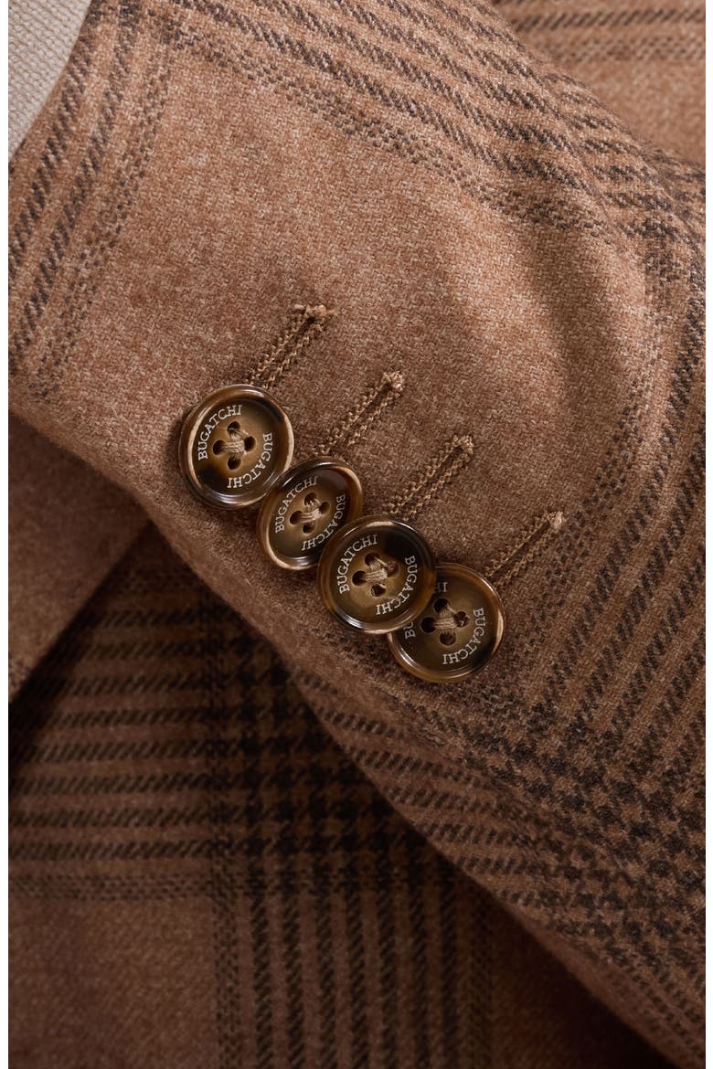 Two-Button Virgin Wool, Cotton & Cashmere Blazer, Alternate, color, CAMEL