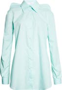 JULIE KEGELS Lifted Shoulders Button-Up Shirt