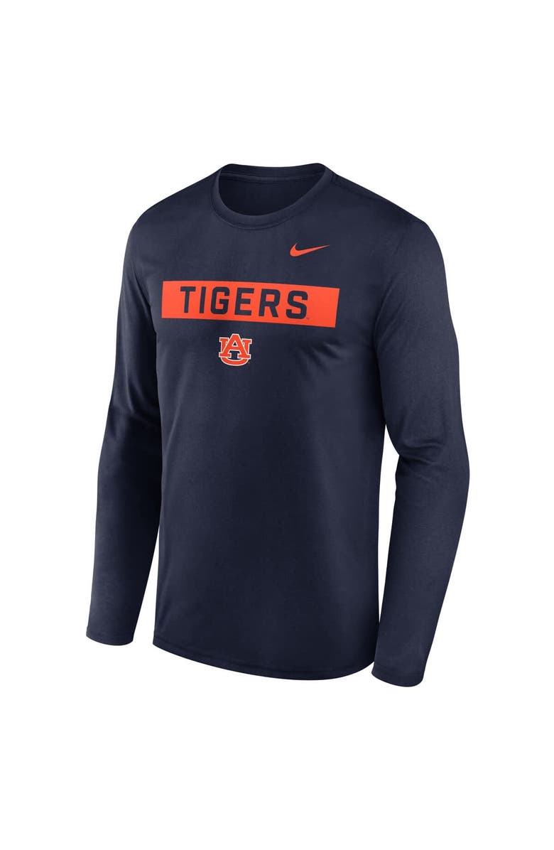 Nike Men's Nike Navy Auburn Tigers Primetime Campus 2-Hit Legend Long Sleeve T-Shirt, Alternate, color, 