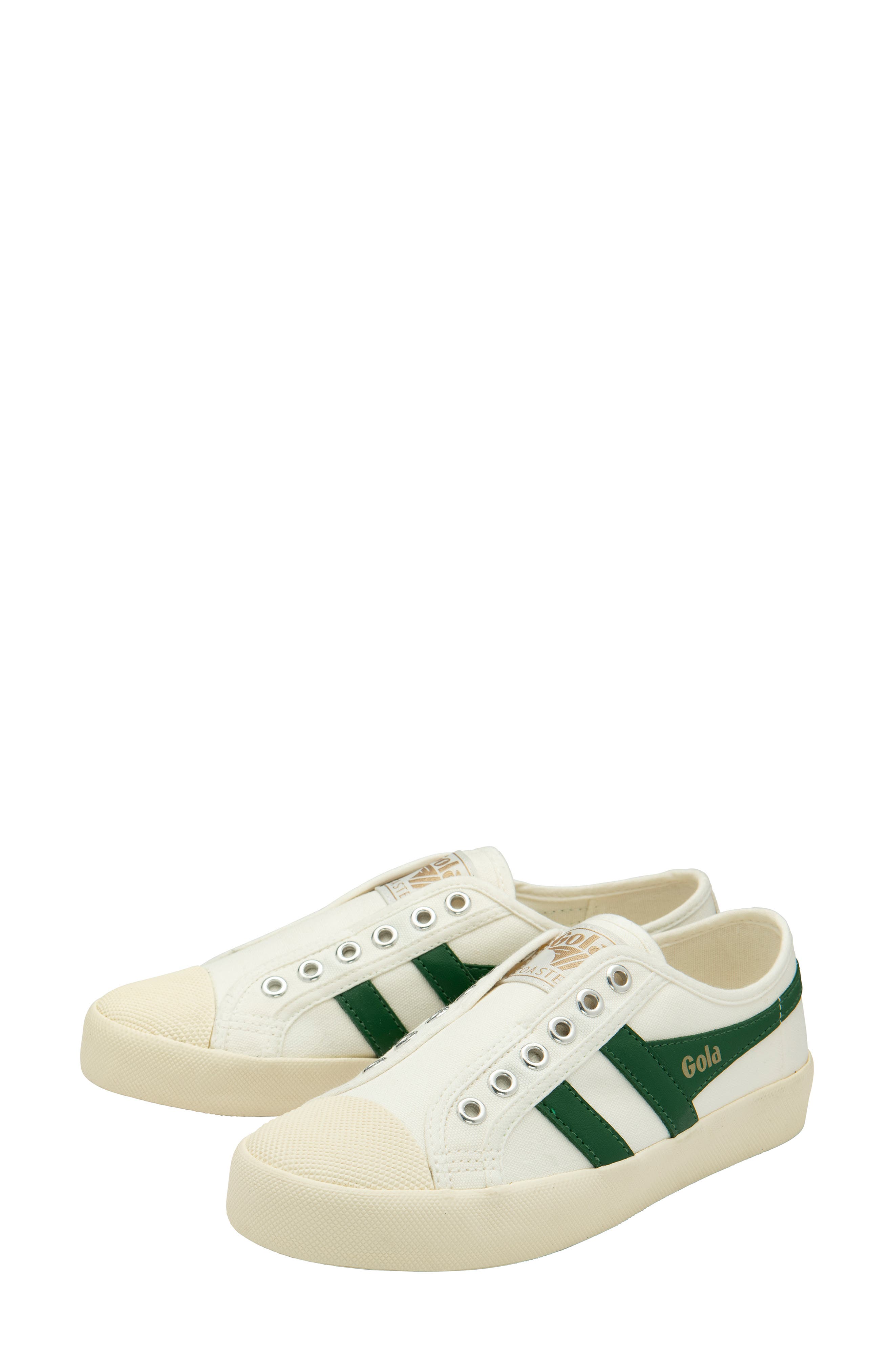 Gola Coaster Slip-On Sneaker, Alternate, color, Off White/ Green