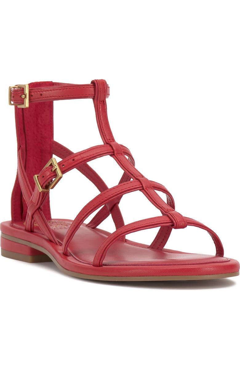 Vince Camuto Luane Strappy Sandal, Main, color, Salsa