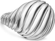David Yurman Sculpted Cable Pinky Ring in Sterling Silver