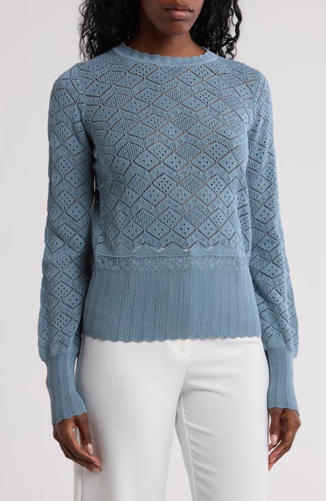 Pointelle Stitch Sweater