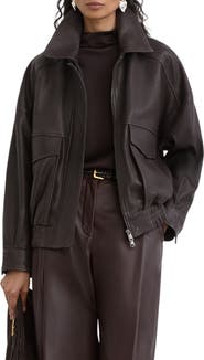 Reiss Petra Leather Jacket