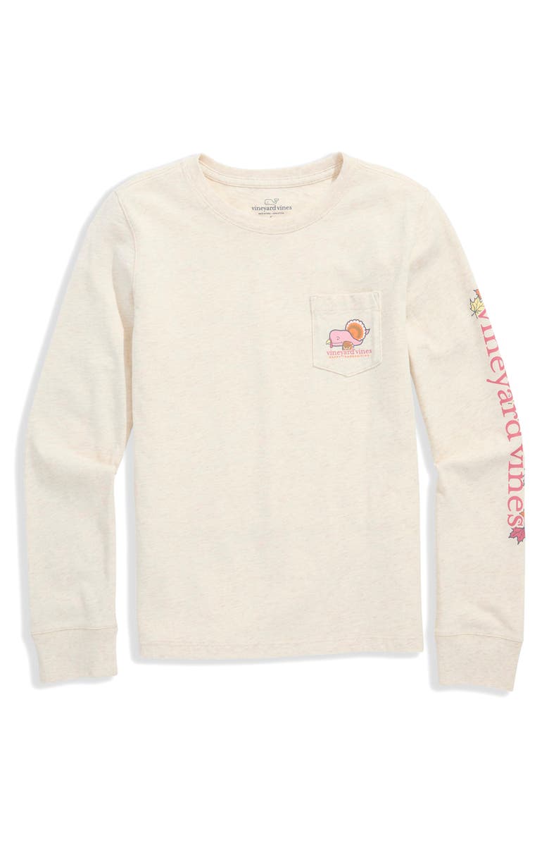 vineyard vines Kids' Pocket T-Shirt, Main, color, Oatmeal Heather