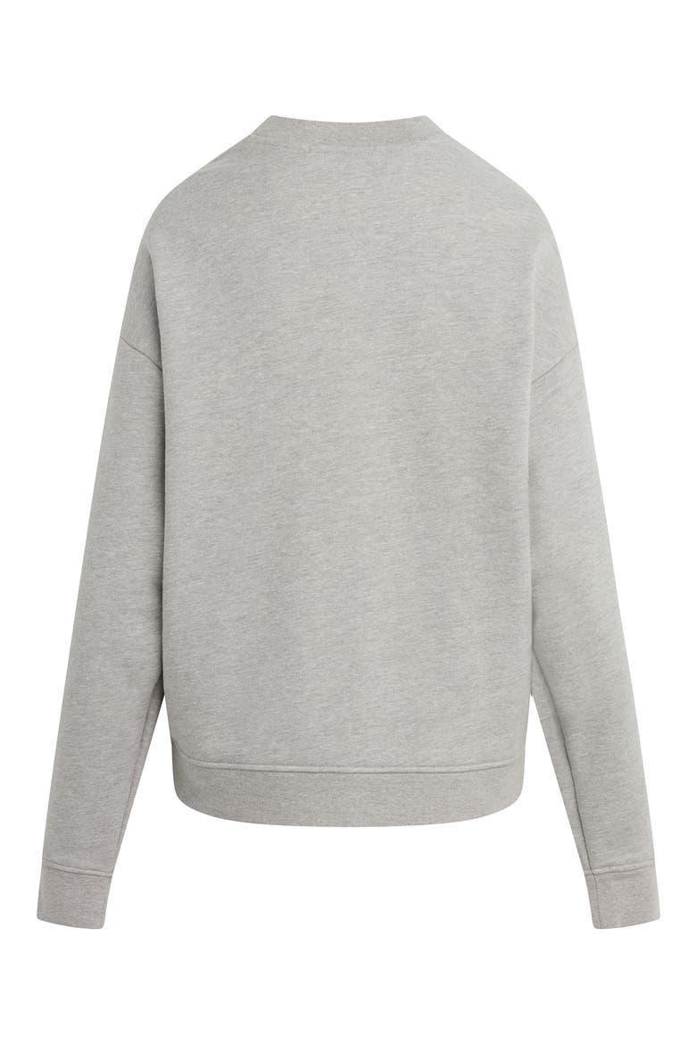Collegiate Cotton Blend Sweatshirt, Alternate, color, HEATHER GREY/ GOLDE