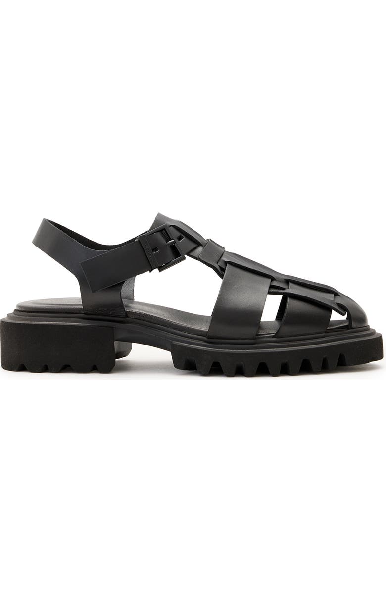 AllSaints Tess Lug Sole Fisherman Sandal, Alternate, color,