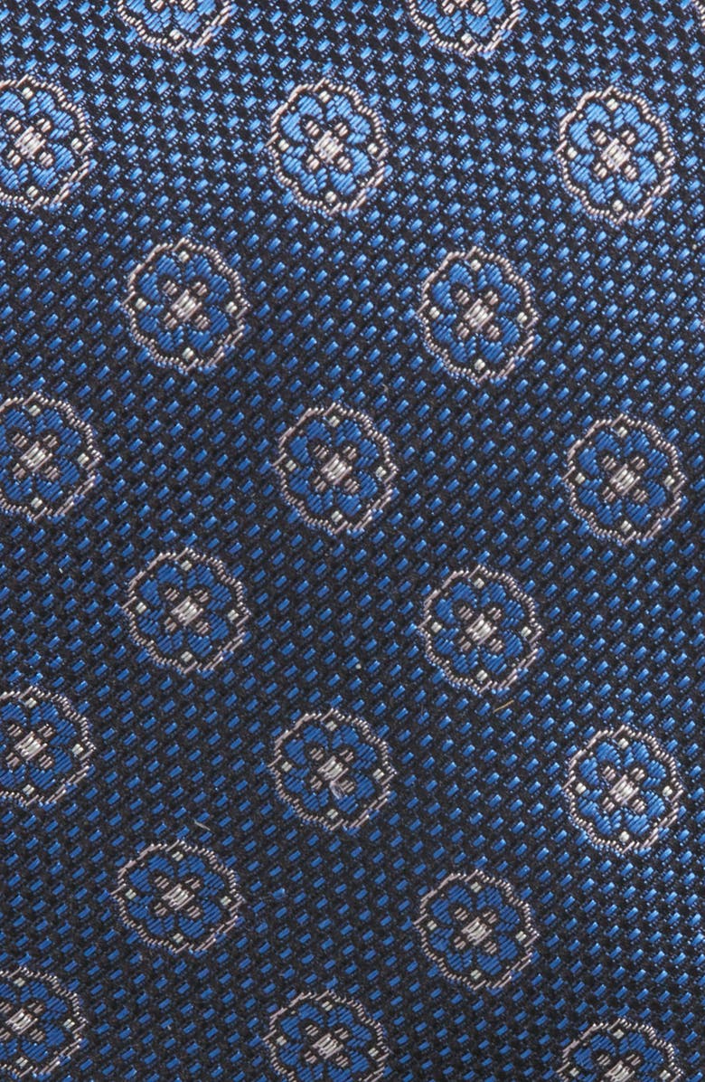 Canali Medallion Silk Tie, Alternate, color, Blue
