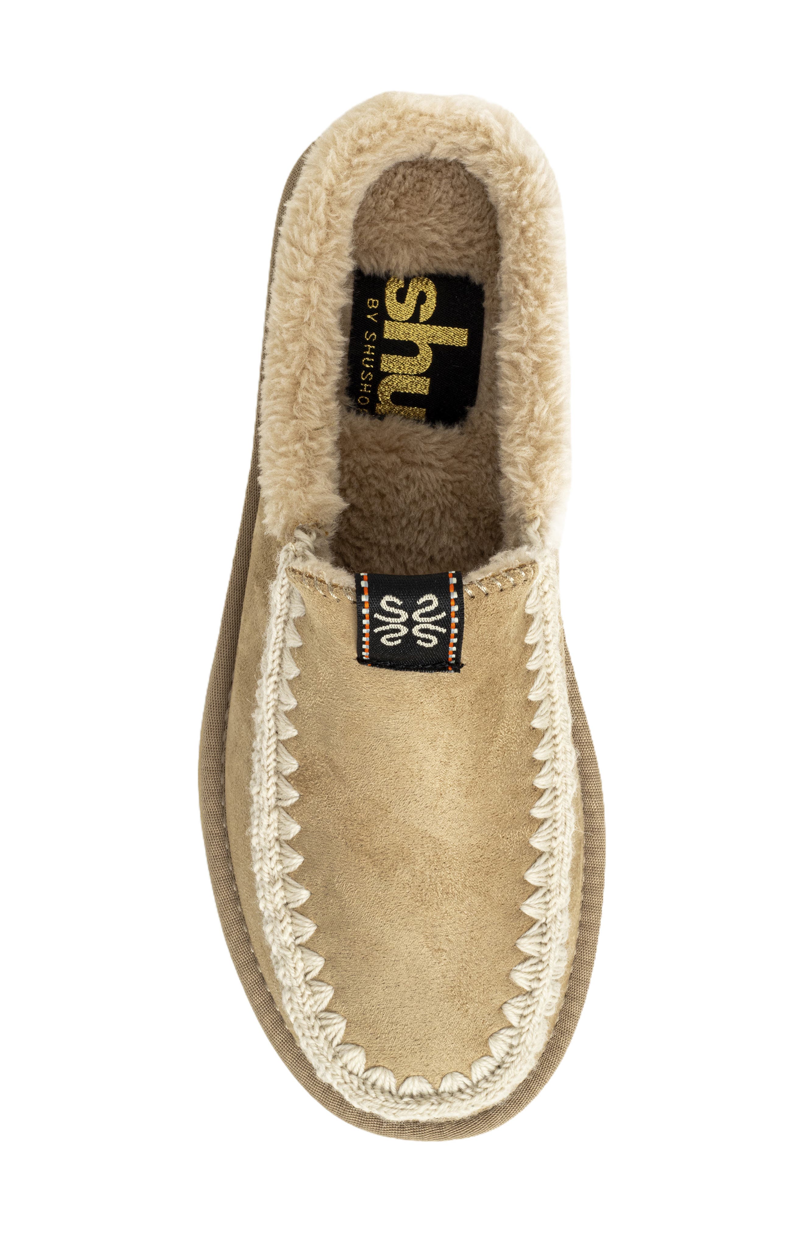 Trinity Faux Suede Clog, Alternate, color, NATURAL