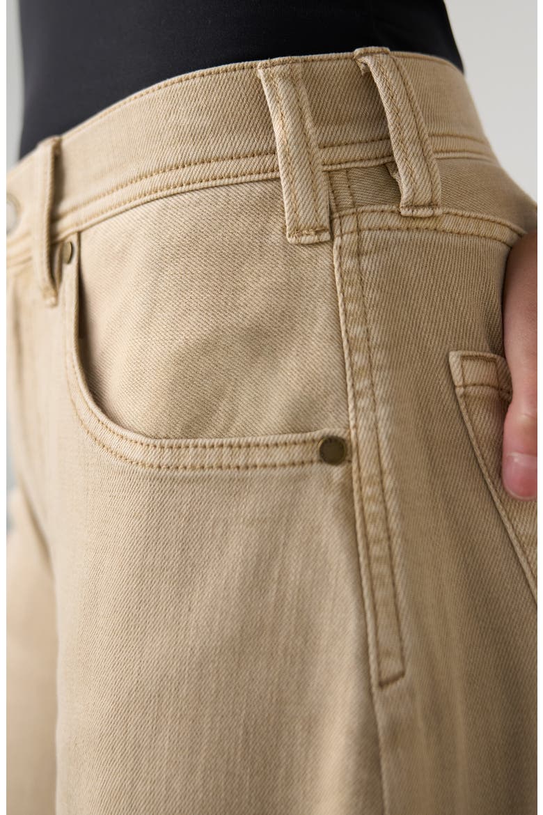 Kit High Waist Relaxed Wide Leg Jeans, Alternate, color, LIGHT KHAKI