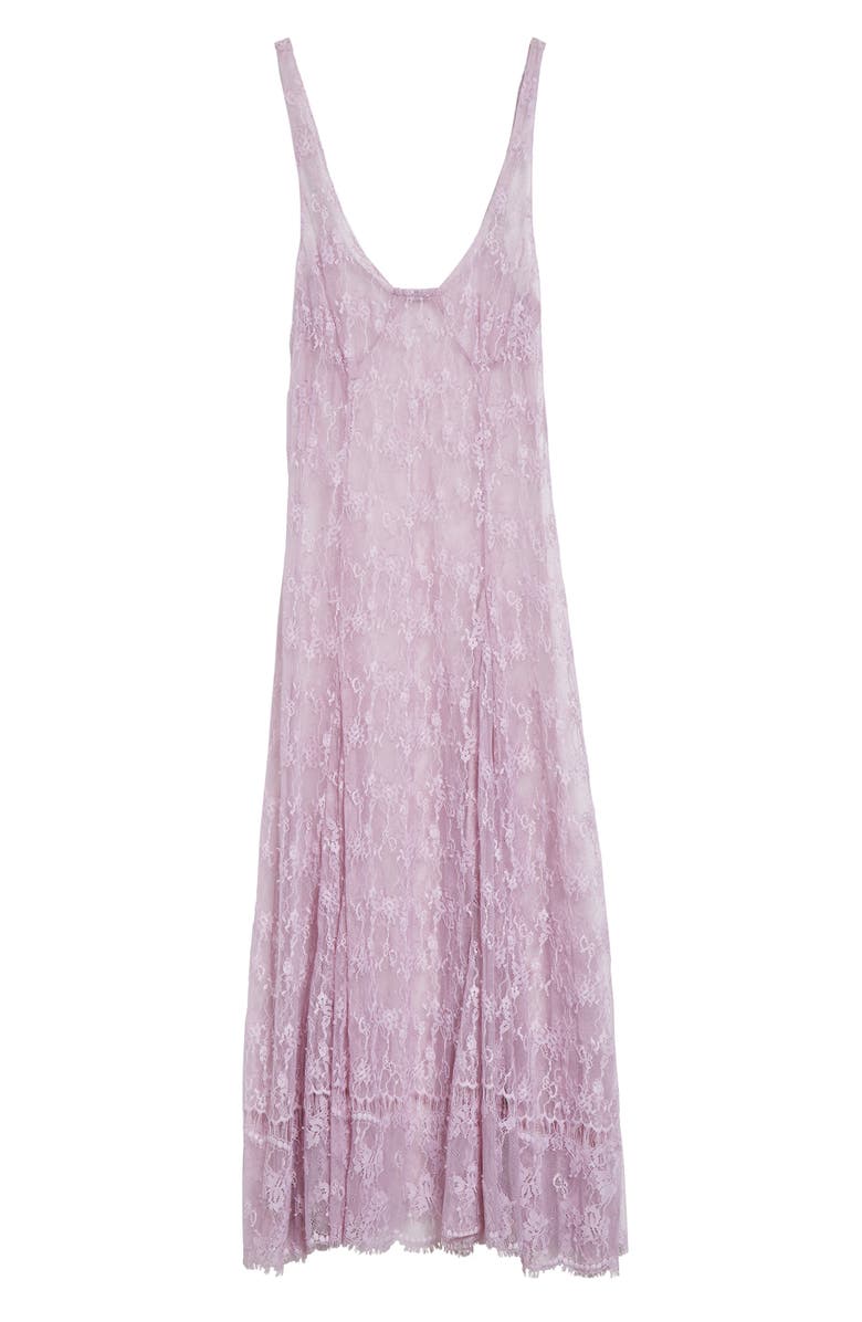 Collina Strada Pamela Sheer Lace Slipdress, Alternate, color, Mauve
