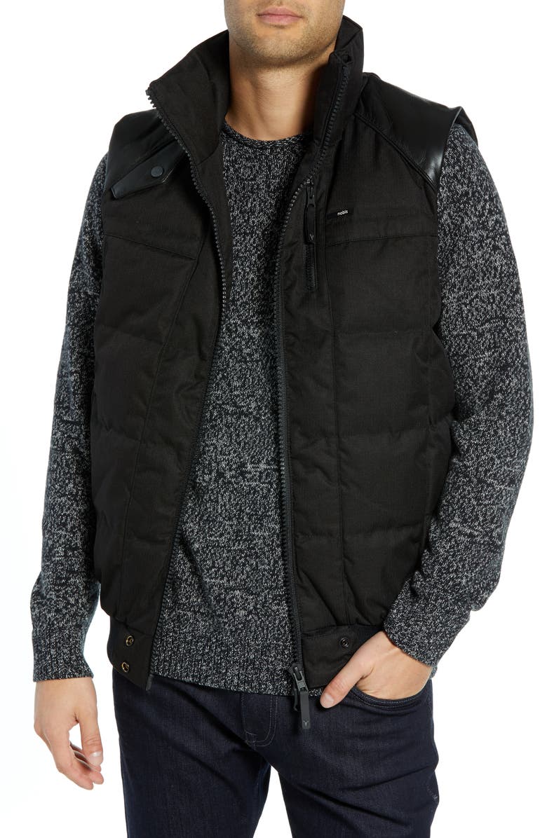 nobis Ricky Bobby Windproof & Waterproof 650-Fill Power Down Puffer Vest, Main, color,