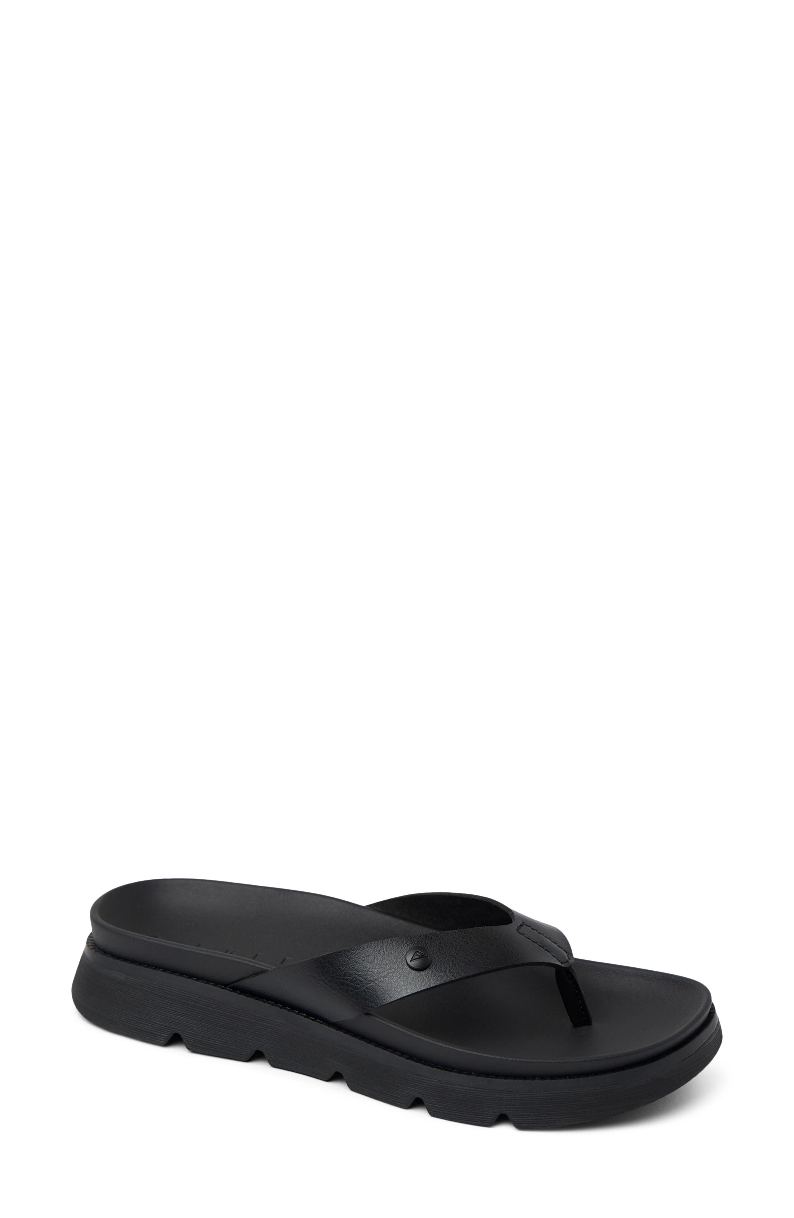 Reef Vista Luxe Viviannah Flip Flop, Main, color, Black