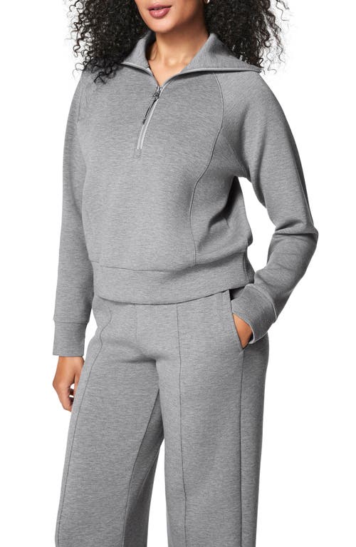 Spanx Airessentials Half Zip Sweatshirt In Gray