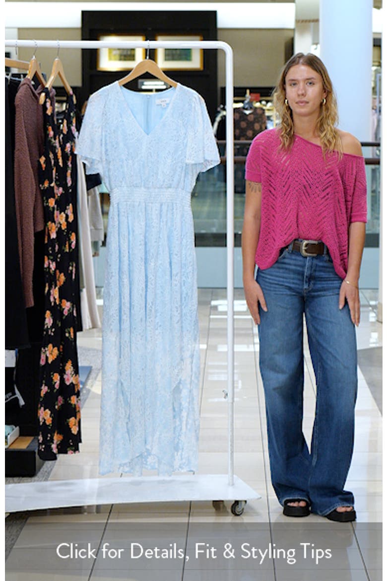 Lace Smocked Waist Maxi Dress video