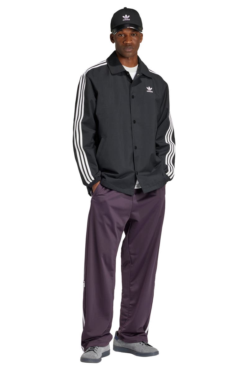 adidas Adicolor 3-Stripes Recycled Polyester Coach's Jacket, Alternate, color, Black