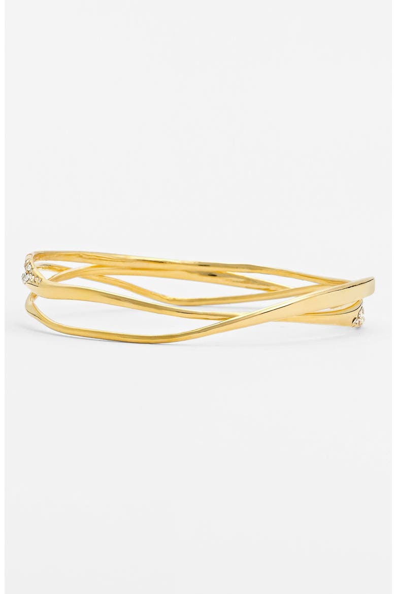 'Miss Havisham - New Wave' Bangle, Alternate, color, GOLD
