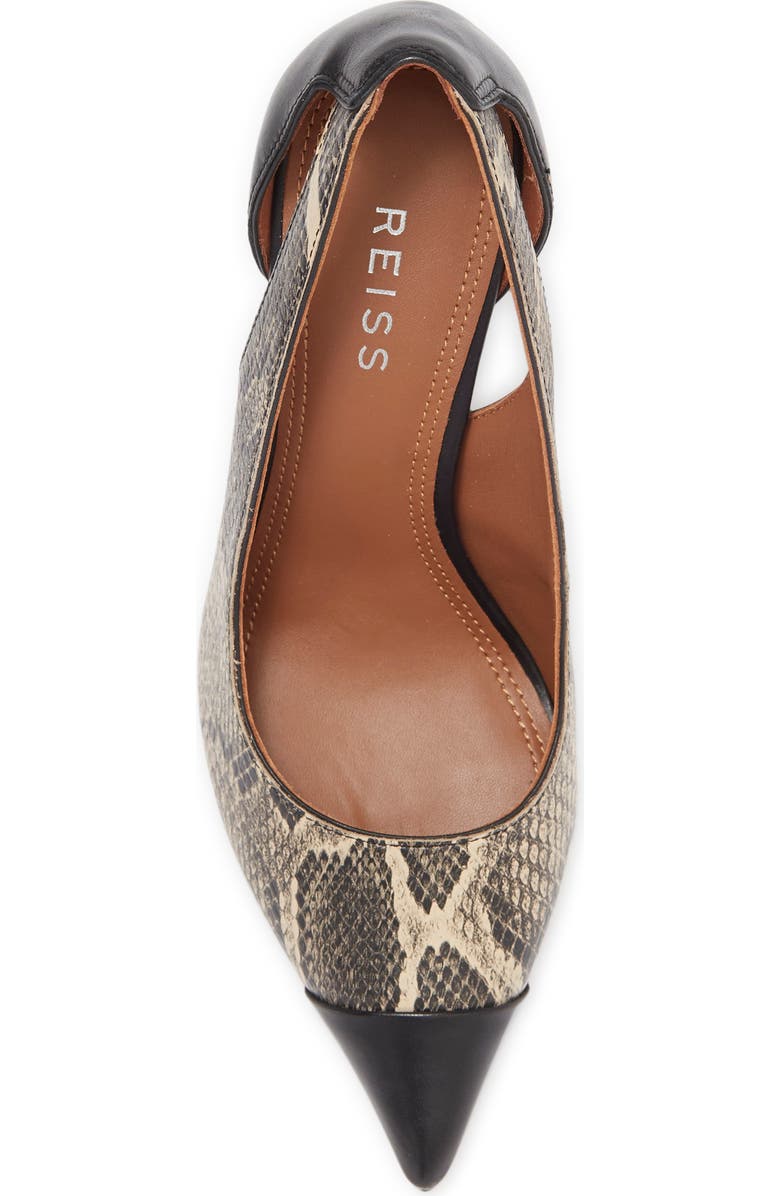 Reiss Samara Cap Toe Pump, Alternate, color,
