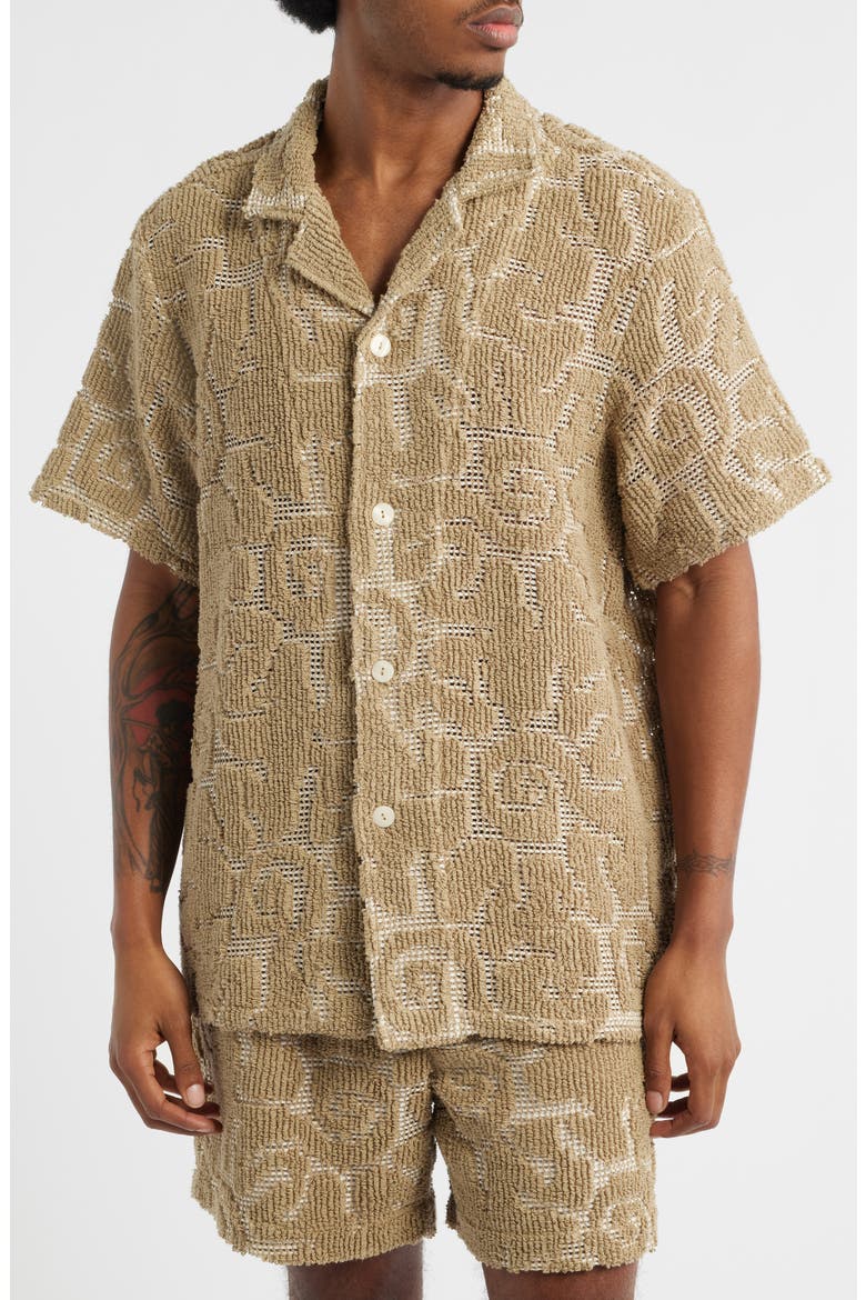 Sunero Camp Shirt, Main, color, BEIGE