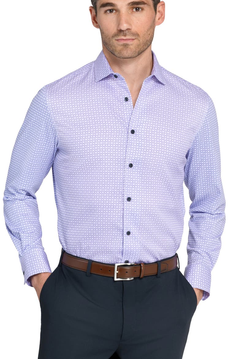 Reworked Slim Fit Cotton Dress Shirt, Alternate, color, LILAC