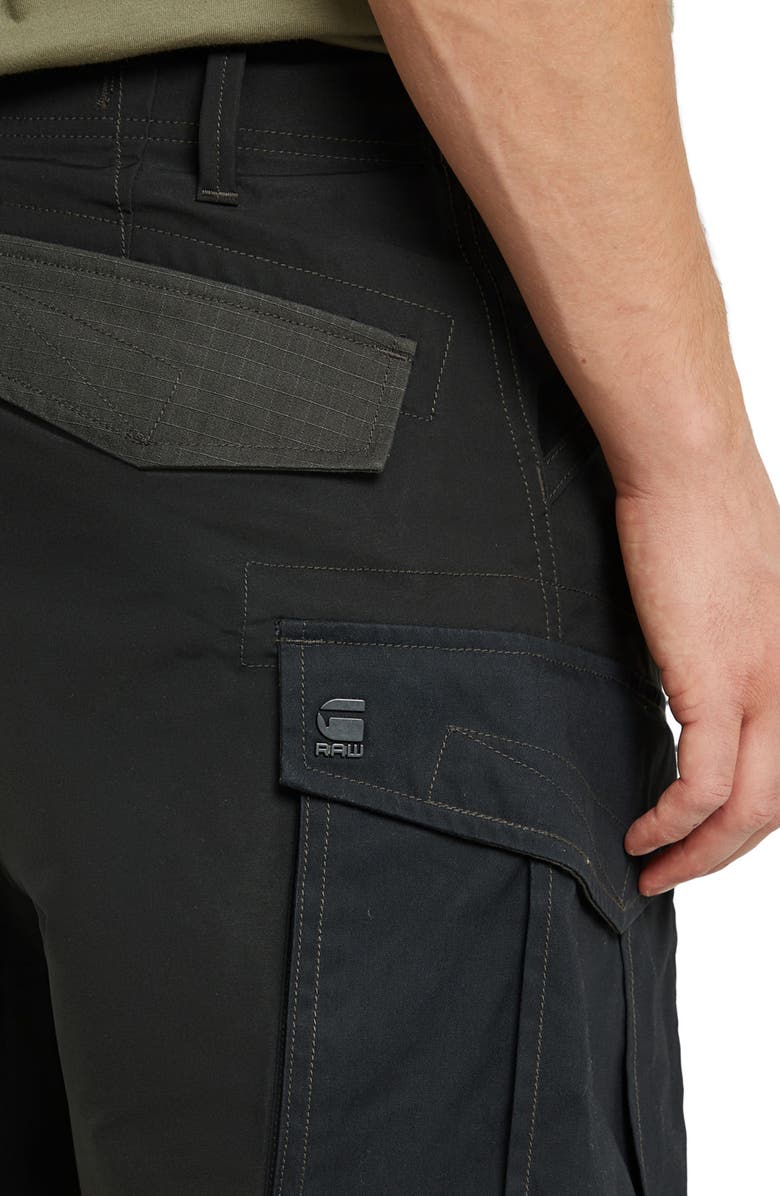 G-STAR Rovic Loose Fit Cargo Shorts, Alternate, color, Dark Black