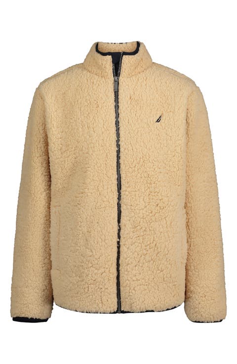 Kids' Faux Shearling Zip-Up Hoodie (Big Kid)