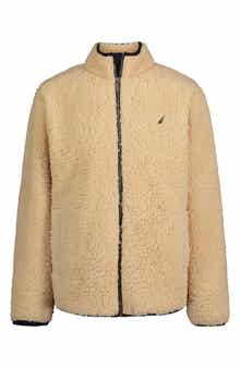 Nautica Kids' Faux Shearling Zip-Up Hoodie