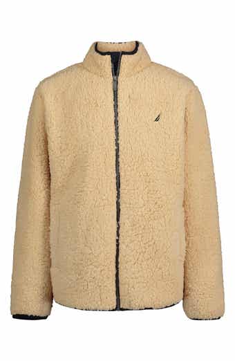 Nautica Kids' Faux Shearling Zip-Up Hoodie