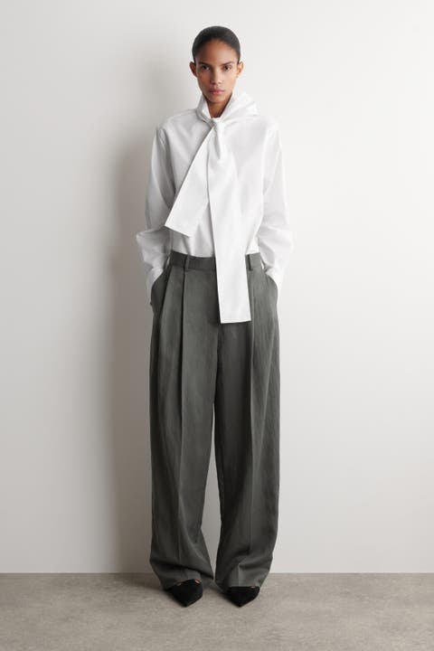 Relaxed Fluid Wide-Leg Pants
