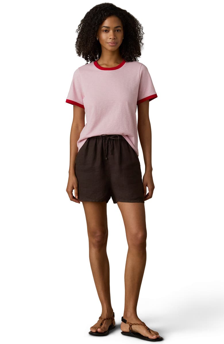 Faherty Sunwashed Essential Cotton T-Shirt, Alternate, color, Vintage Rose