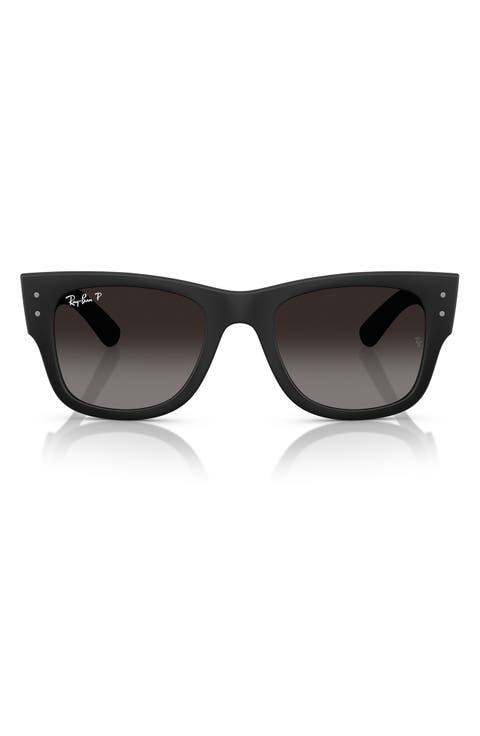 Mega Wayfarer Liteforce 50mm Polarized Square Sunglasses
