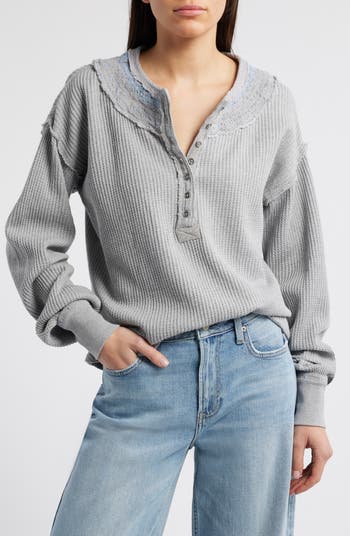 フリーピープル Free People ホリー Henley レディース シャツ トップス Aged Red Combo Women's Free People Holly Henley | Zappos.com