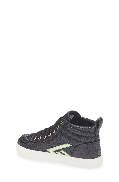 Billy Footwear X Wicked Kids' Glitz High Top Sneaker In Black