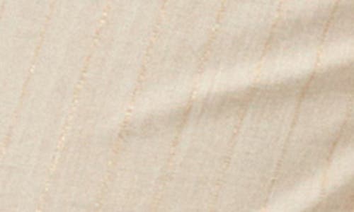 Veronica Beard Jude Stripe Cotton Blend Pants In Natural Gold