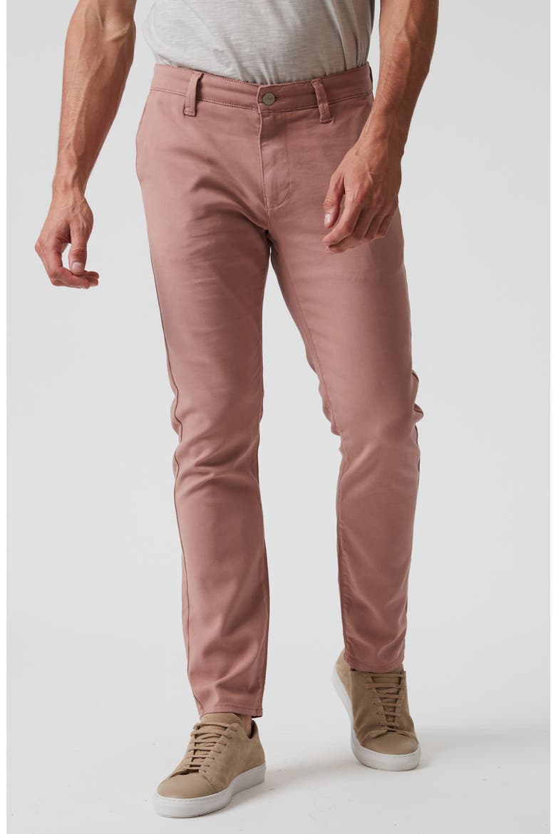 Verona Slim Straight Leg Chinos, Main, color, ROSE HIGH FLYER