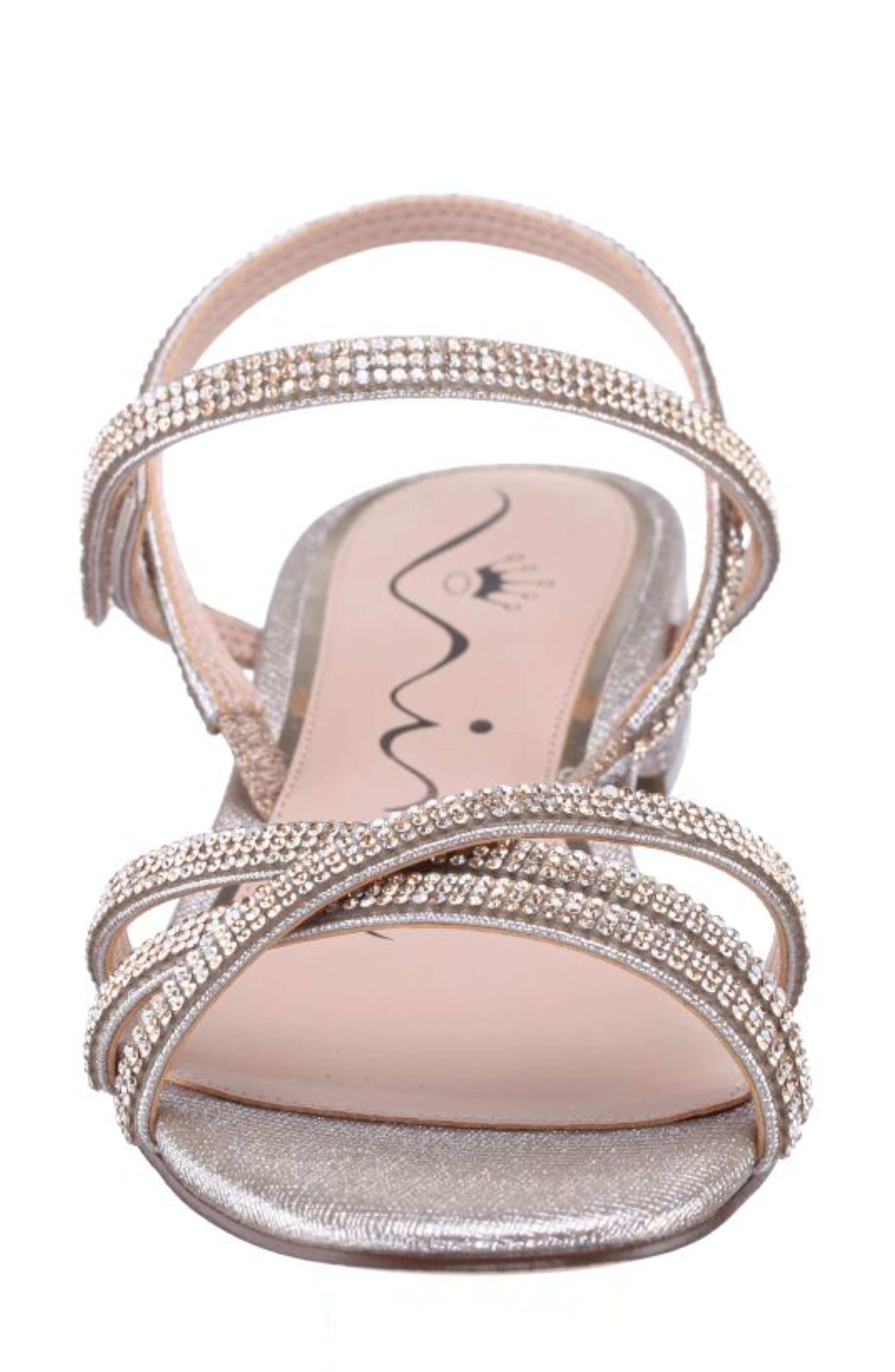 Nina Sonja Slingback Sandal, Alternate, color, Silver