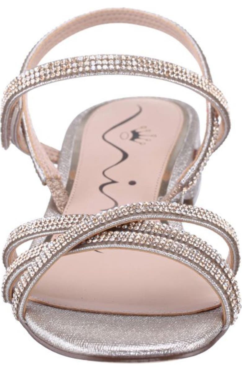Nina Sonja Slingback Sandal, Alternate, color, Silver