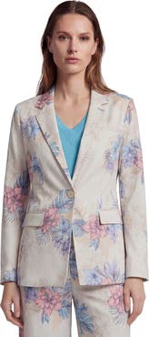 Lords of Harlech Exotic Floral Womens Tailored Blazer