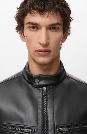 Faux Leather Moto Jacket