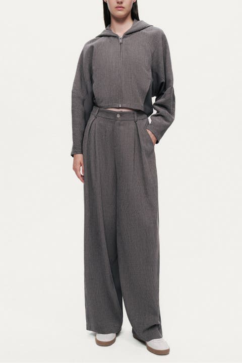 High-Rise Tailored Pants