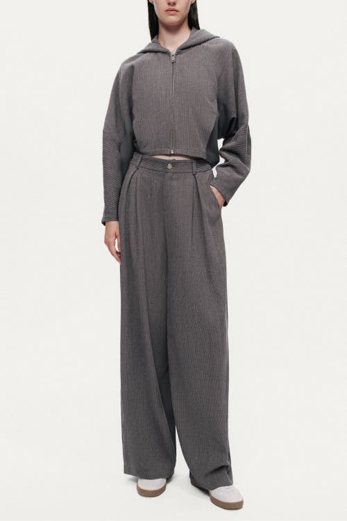 Nocturne High-rise Tailored Pants In Gray