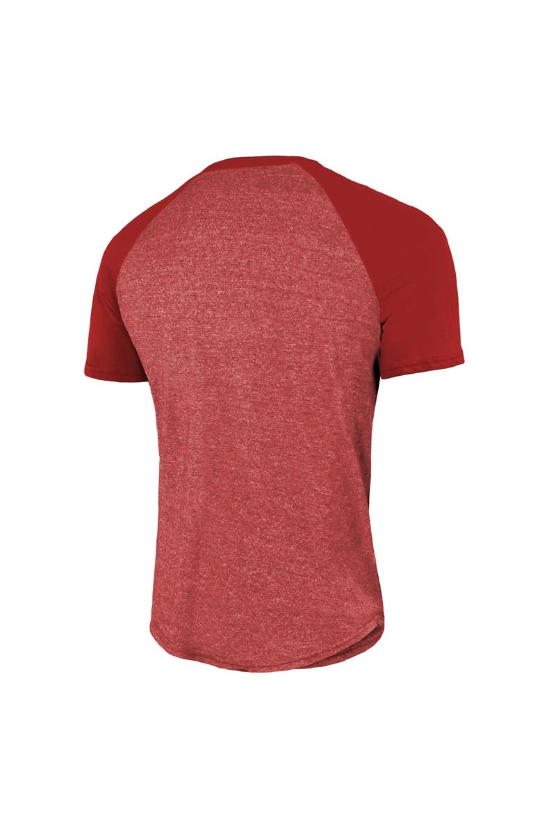Majestic Threads Men's Majestic Threads Scarlet San Francisco 49ers Super Bowl LVIII Tri-Blend Raglan T-Shirt, Alternate, color, 