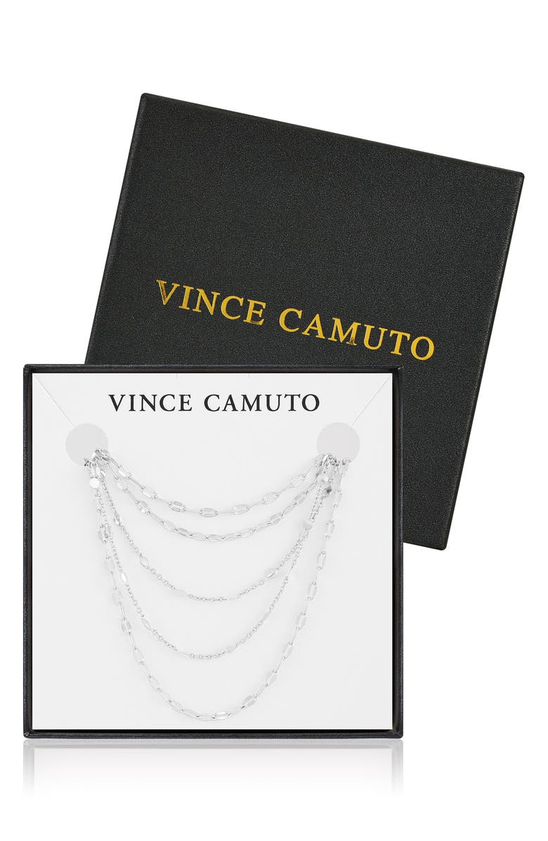 Vince Camuto Multi-Strand Necklace, Main, color, Silver Tone