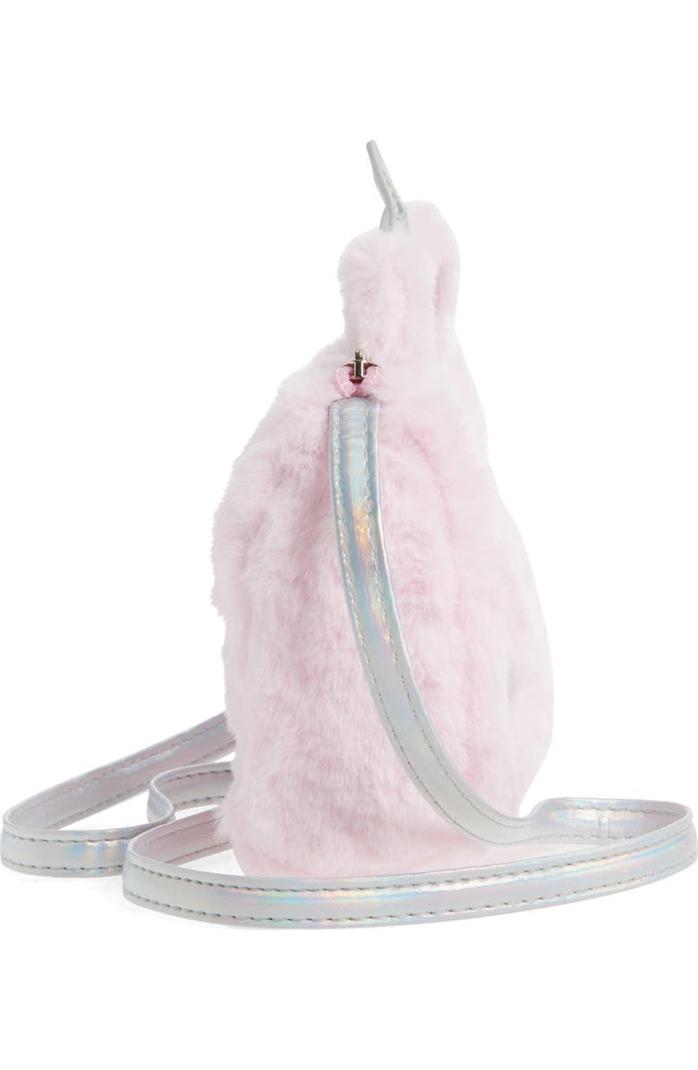 Capelli New York Kids' Faux Fur Unicorn Bag, Alternate, color, Pink Combo