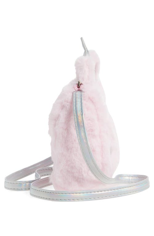 Capelli New York Kids' Faux Fur Unicorn Bag In Pink