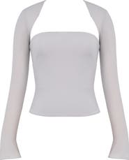 Mistress Rocks Crepe Jersey Top & Bolero Set