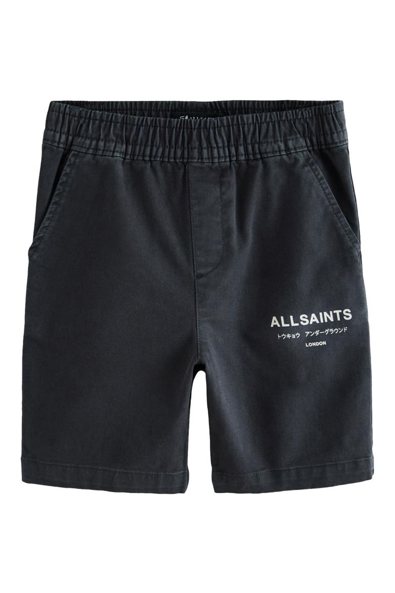 Kids' Pull-On Cotton Twill Shorts, Main, color, BLACK